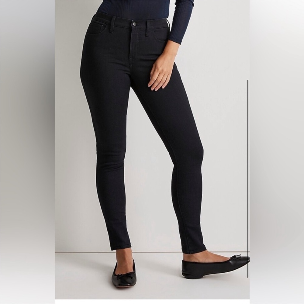 Madewell Black high waist straight leg jeans size 26